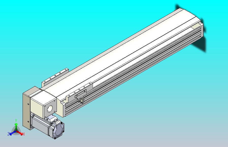 皮带直线轴半封闭可选导轨TPA-HNB-140D-120-L500-LP-Y-P40-N3
