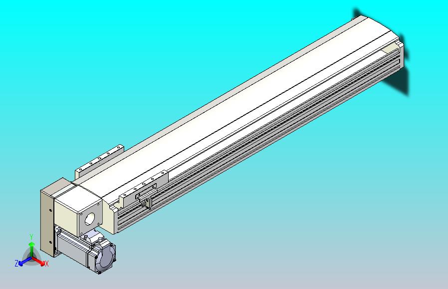 皮带直线轴半封闭可选导轨TPA-HNB-140D-120-L600-LP-Y-P40-N3