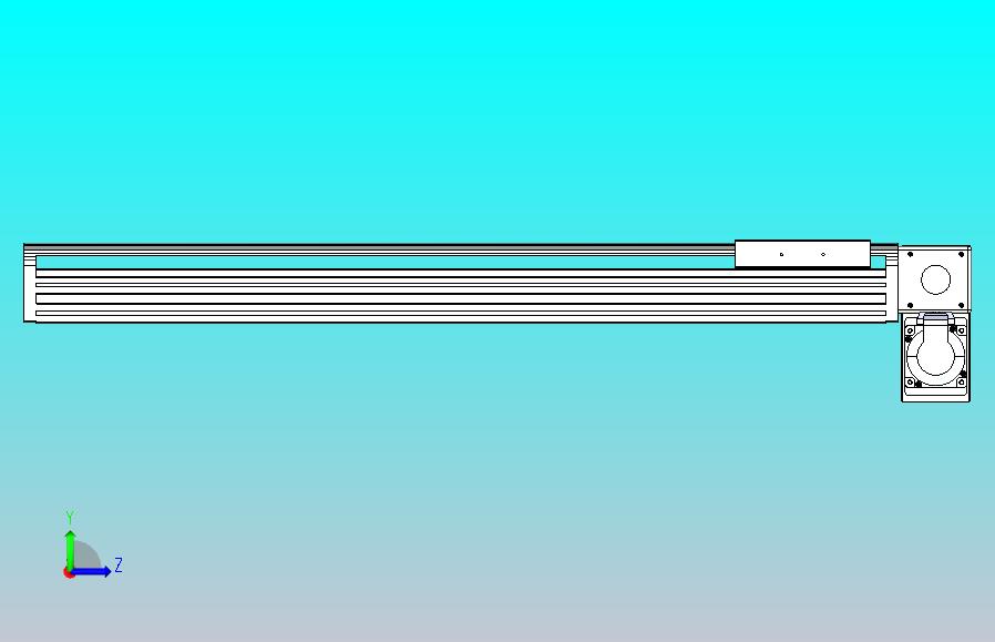 皮带直线轴半封闭可选导轨TPA-HNB-140D-120-L600-RP-Y-P40-N3