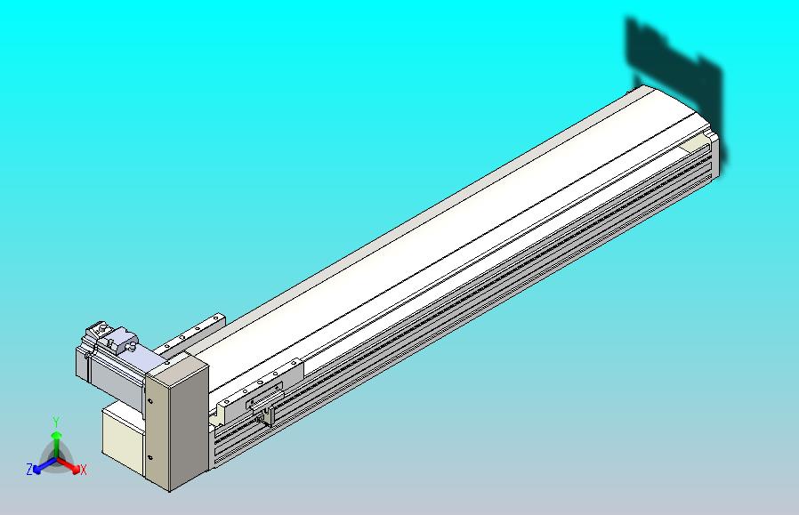 皮带直线轴半封闭可选导轨TPA-HNB-140D-120-L600-RU-Y-P40-N3