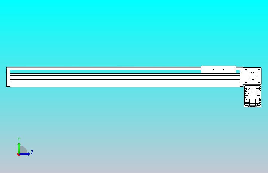 皮带直线轴半封闭可选导轨TPA-HNB-140D-120-L650-RP-Y-P40-N3