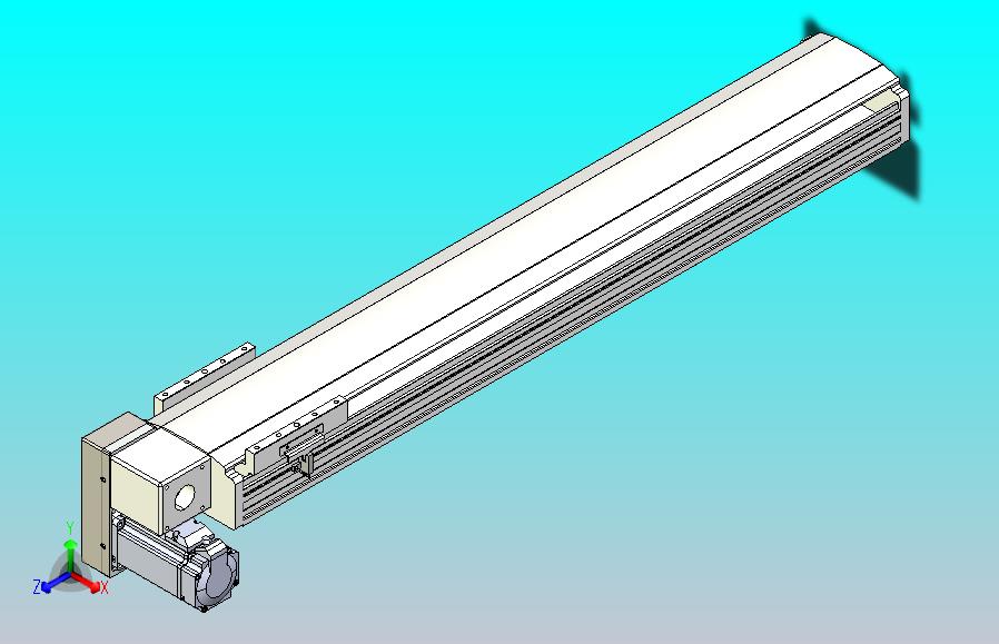 皮带直线轴半封闭可选导轨TPA-HNB-140D-120-L700-LP-Y-P40-N3