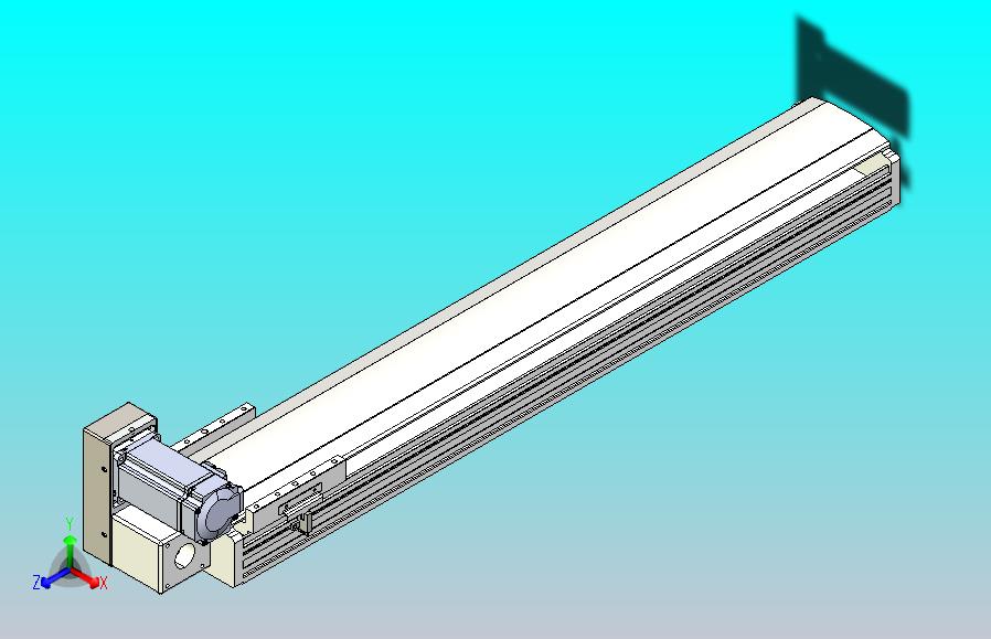 皮带直线轴半封闭可选导轨TPA-HNB-140D-120-L700-LU-Y-P40-N3