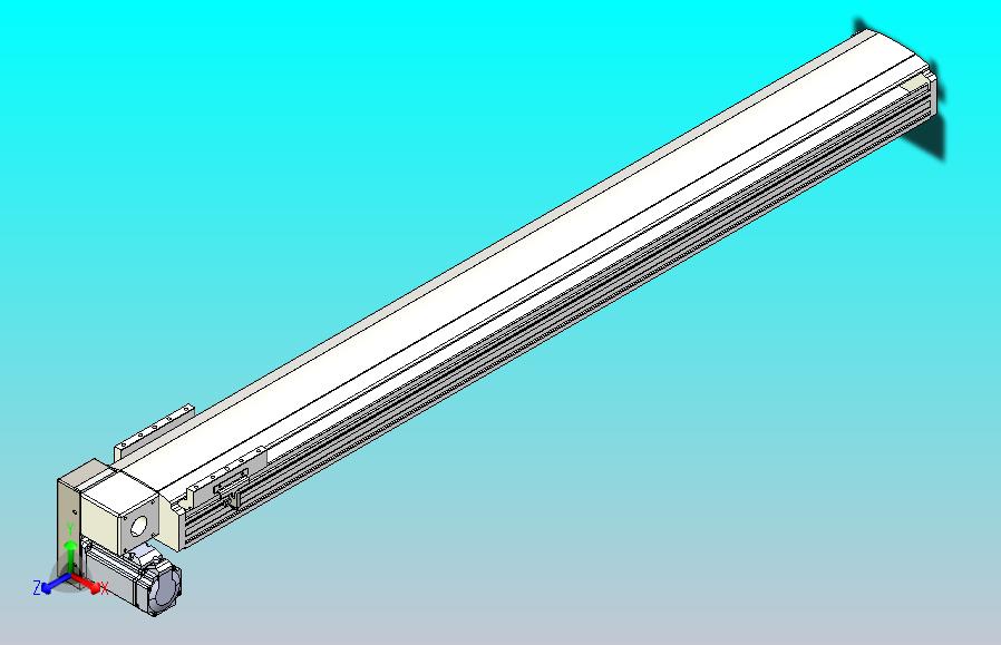 皮带直线轴半封闭可选导轨TPA-HNB-140D-120-L1100-LP-Y-P40-N3