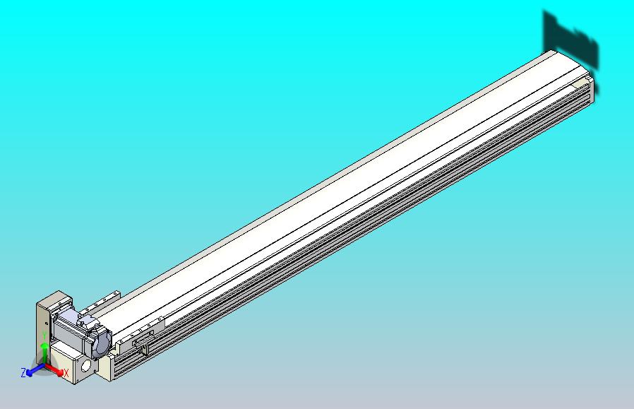 皮带直线轴半封闭可选导轨TPA-HNB-140D-120-L1150-LU-Y-P40-N3