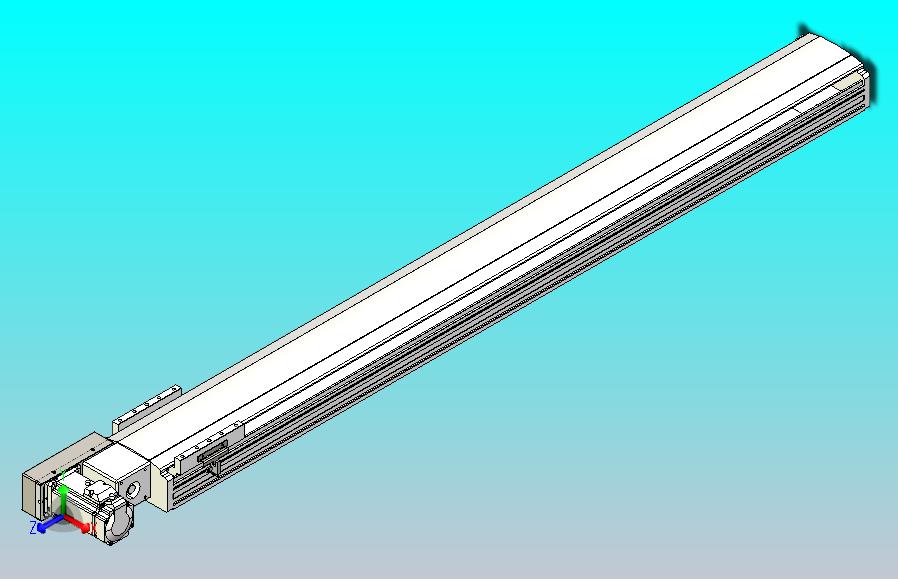 皮带直线轴半封闭可选导轨TPA-HNB-140D-120-L1200-ML-Y-P40-N3