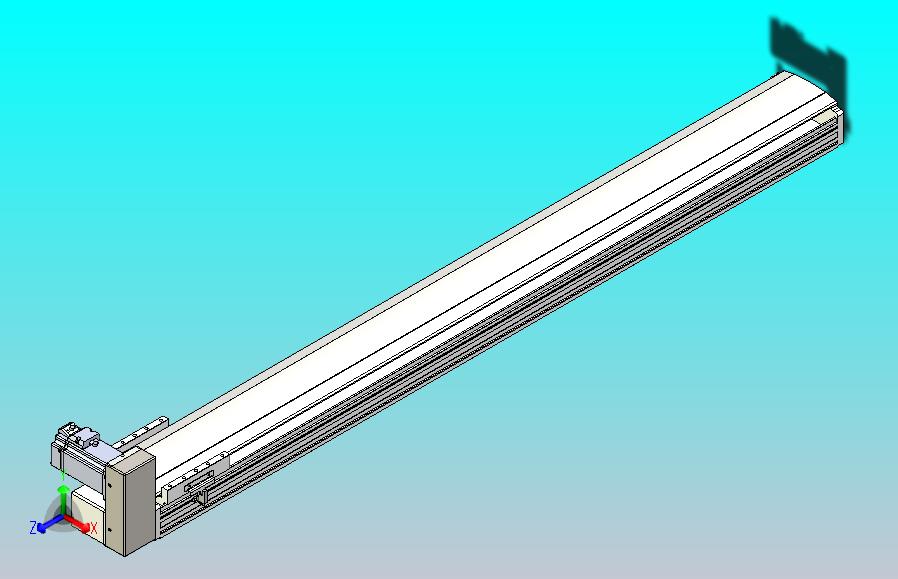 皮带直线轴半封闭可选导轨TPA-HNB-140D-120-L1200-RU-Y-P40-N3