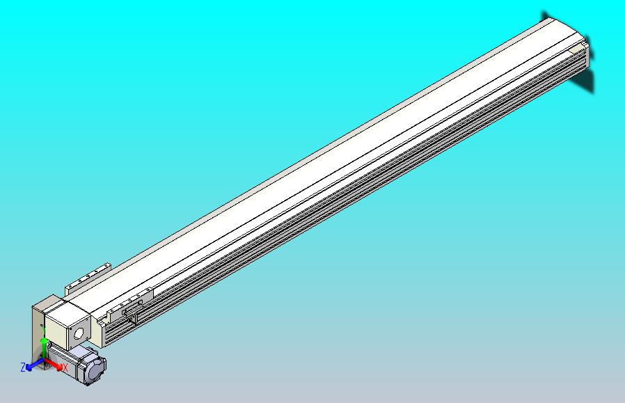 皮带直线轴半封闭可选导轨TPA-HNB-140D-120-L1250-LP-Y-P40-N3