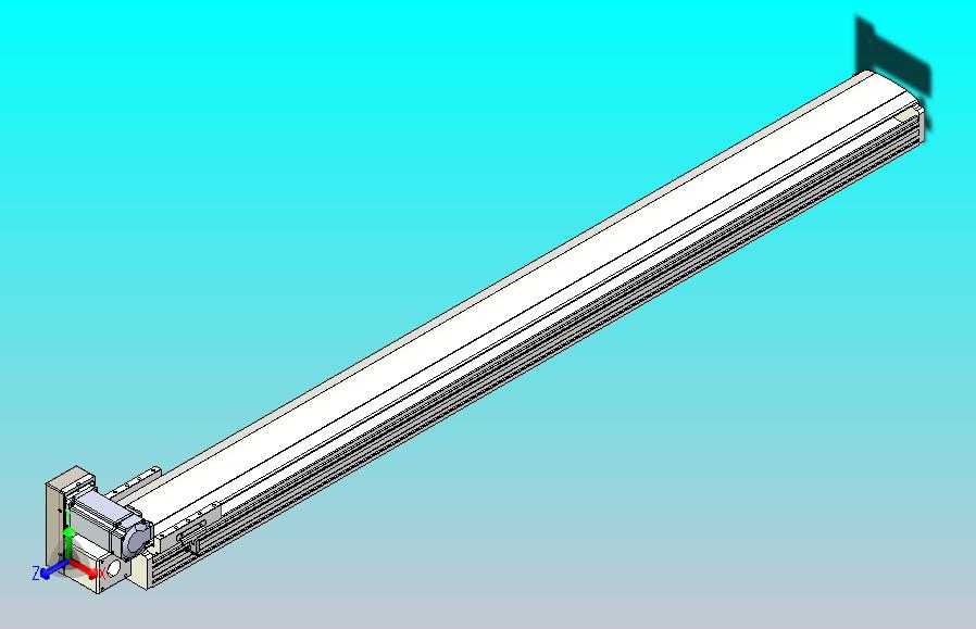皮带直线轴半封闭可选导轨TPA-HNB-140D-120-L1400-LU-Y-P40-N3