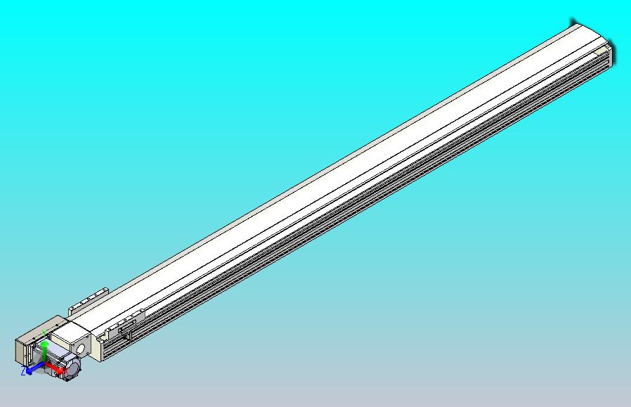 皮带直线轴半封闭可选导轨TPA-HNB-140D-120-L1550-ML-Y-P40-N3