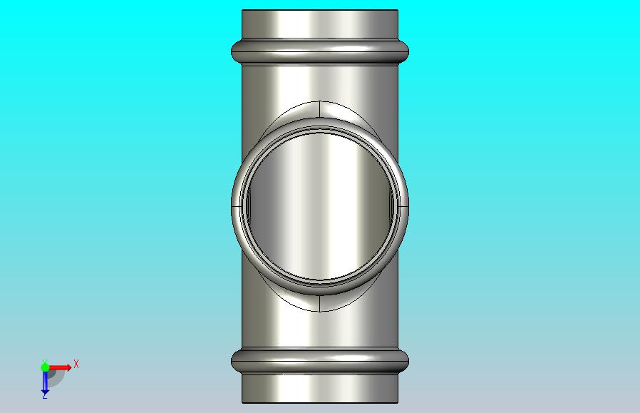 PF 40102 - 2英寸三通装配-流线型铜压力配件