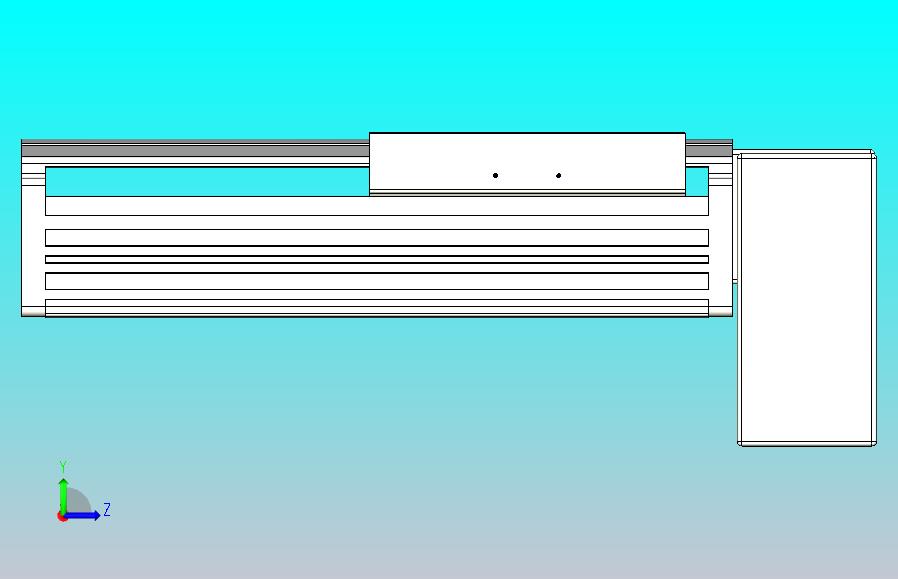 皮带直线轴半封闭可选导轨TPA-HNB-202D-140-L100-LP-Y-P75-N3