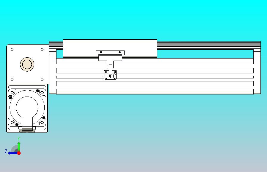 皮带直线轴半封闭可选导轨TPA-HNB-202D-140-L100-LP-Y-P75-N3