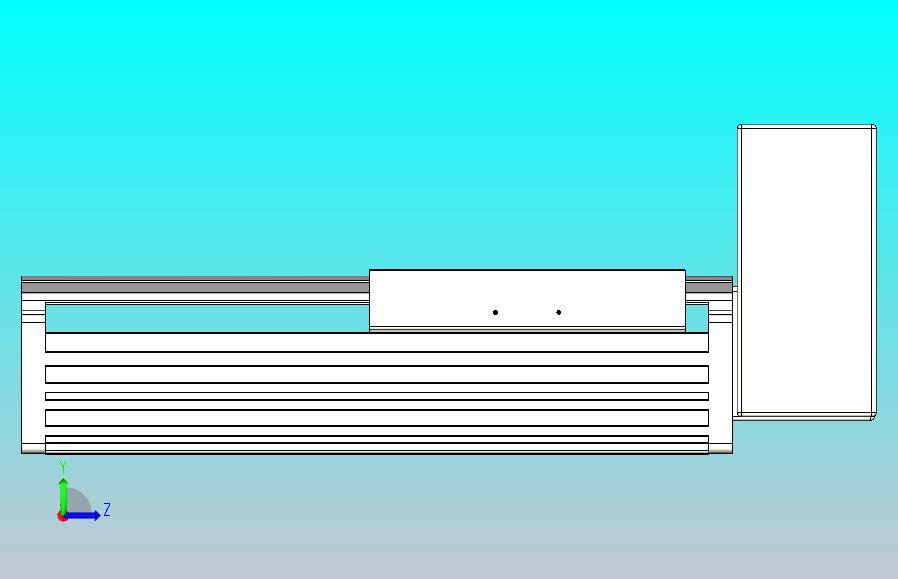 皮带直线轴半封闭可选导轨TPA-HNB-202D-140-L100-LU-Y-P75-N3