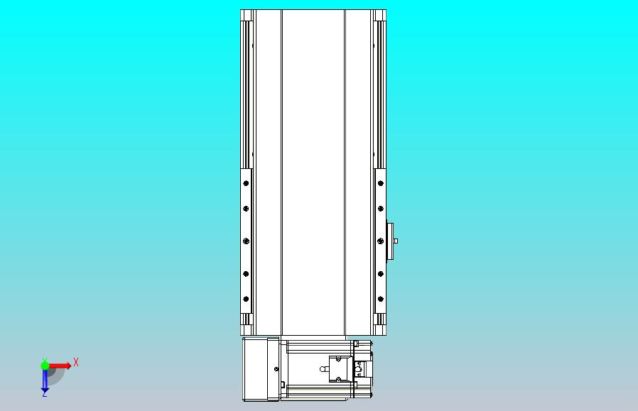 皮带直线轴半封闭可选导轨TPA-HNB-202D-140-L100-LU-Y-P75-N3