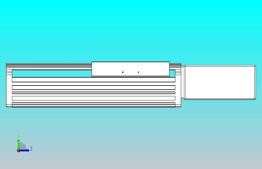皮带直线轴半封闭可选导轨TPA-HNB-202D-140-L100-ML-Y-P75-N3