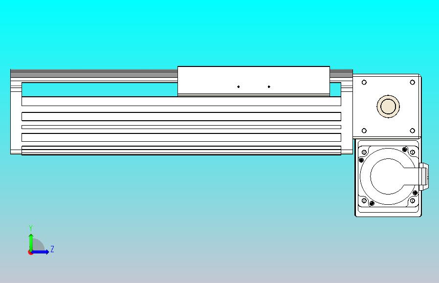 皮带直线轴半封闭可选导轨TPA-HNB-202D-140-L100-RP-Y-P75-N3