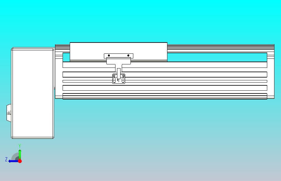 皮带直线轴半封闭可选导轨TPA-HNB-202D-140-L100-RP-Y-P75-N3