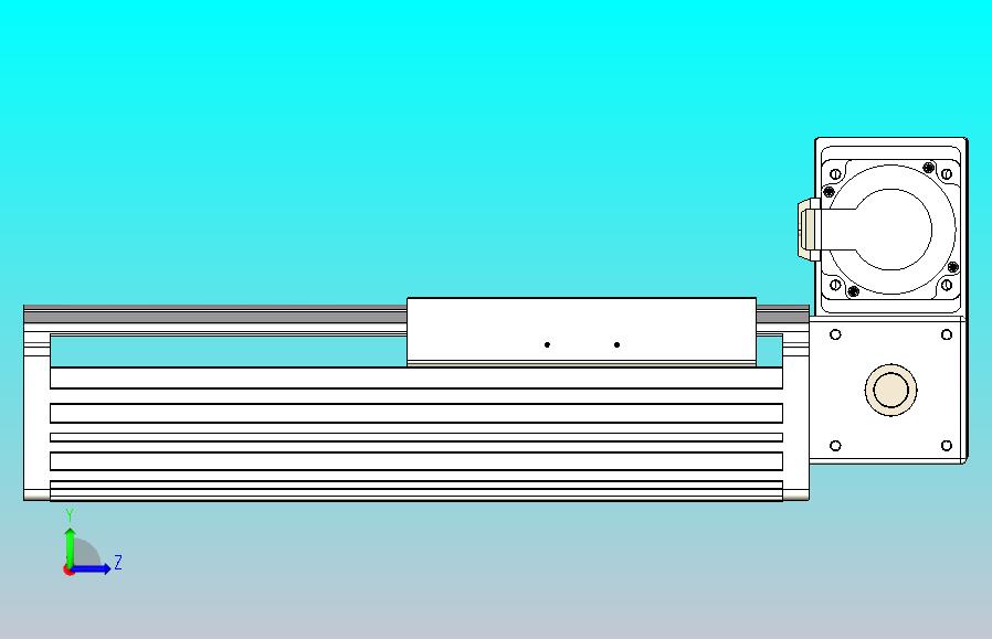 皮带直线轴半封闭可选导轨TPA-HNB-202D-140-L100-RU-C-P75-N3
