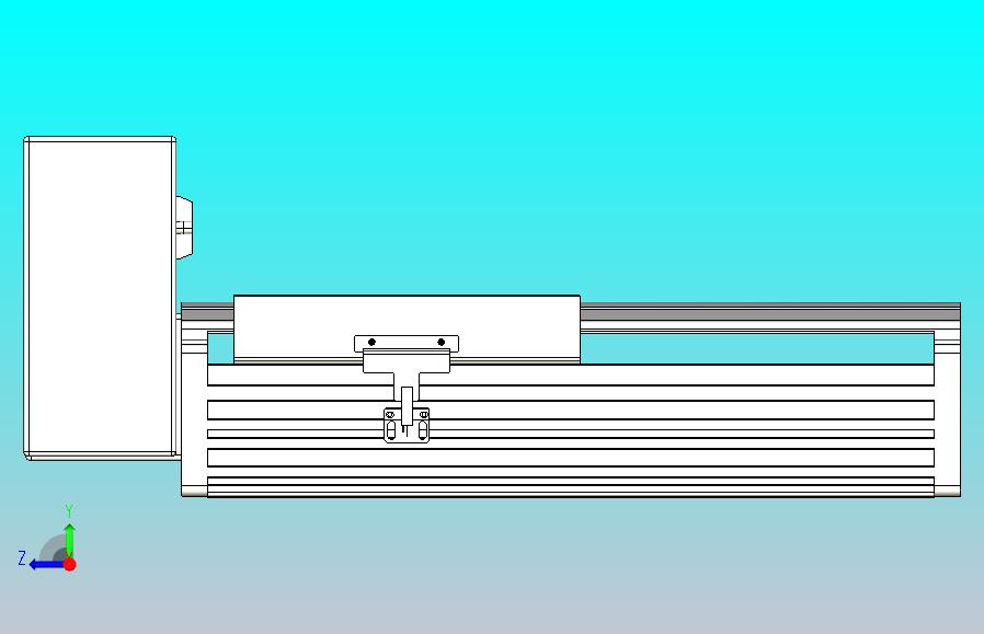 皮带直线轴半封闭可选导轨TPA-HNB-202D-140-L100-RU-C-P75-N3