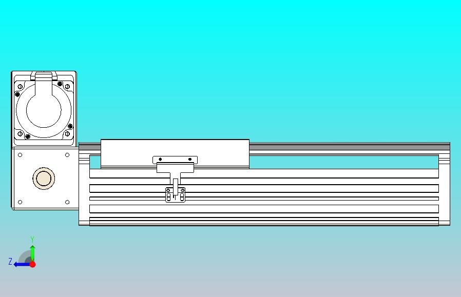 皮带直线轴半封闭可选导轨TPA-HNB-202D-140-L150-LU-C-P75-N3
