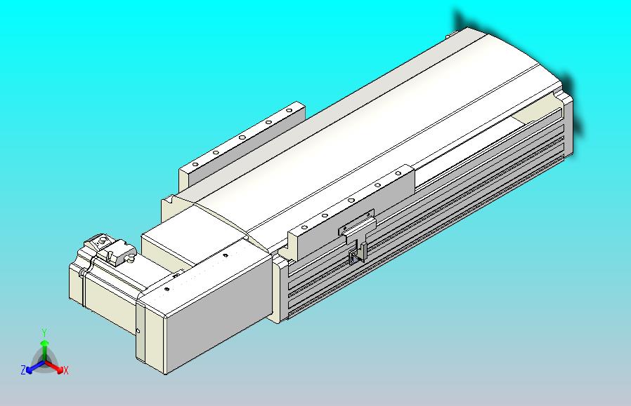 皮带直线轴半封闭可选导轨TPA-HNB-202D-140-L150-MR-Y-P75-N3