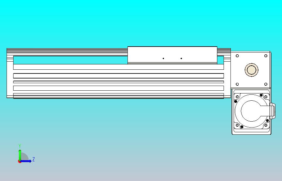 皮带直线轴半封闭可选导轨TPA-HNB-202D-140-L150-RP-Y-P75-N3