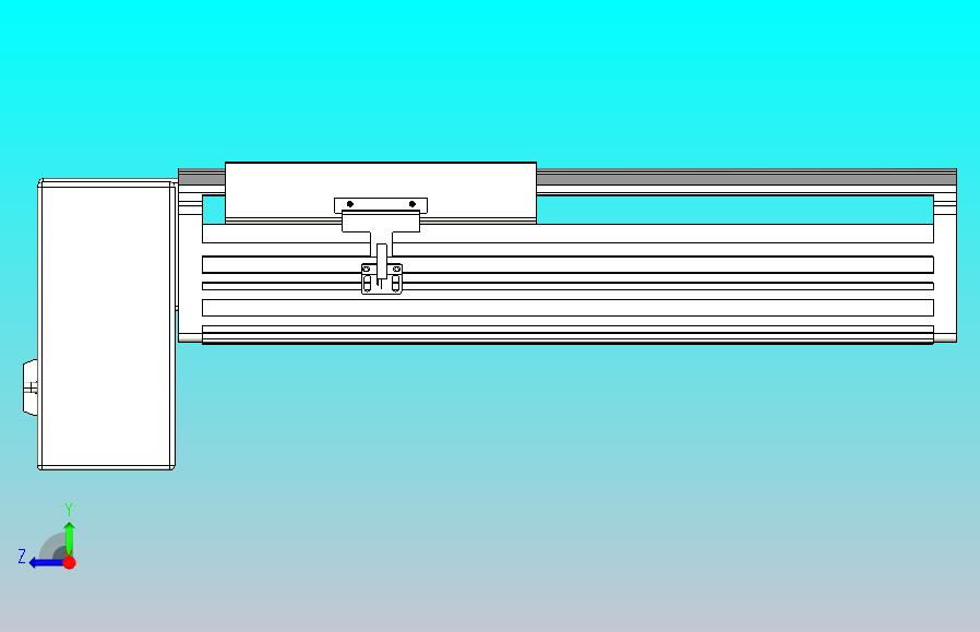 皮带直线轴半封闭可选导轨TPA-HNB-202D-140-L150-RP-Y-P75-N3