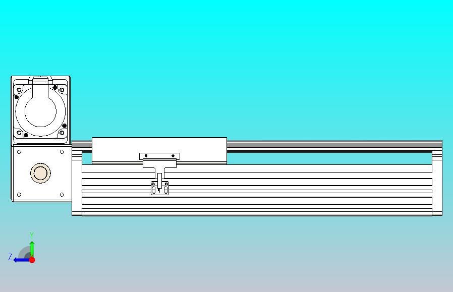 皮带直线轴半封闭可选导轨TPA-HNB-202D-140-L200-LU-C-P75-N3