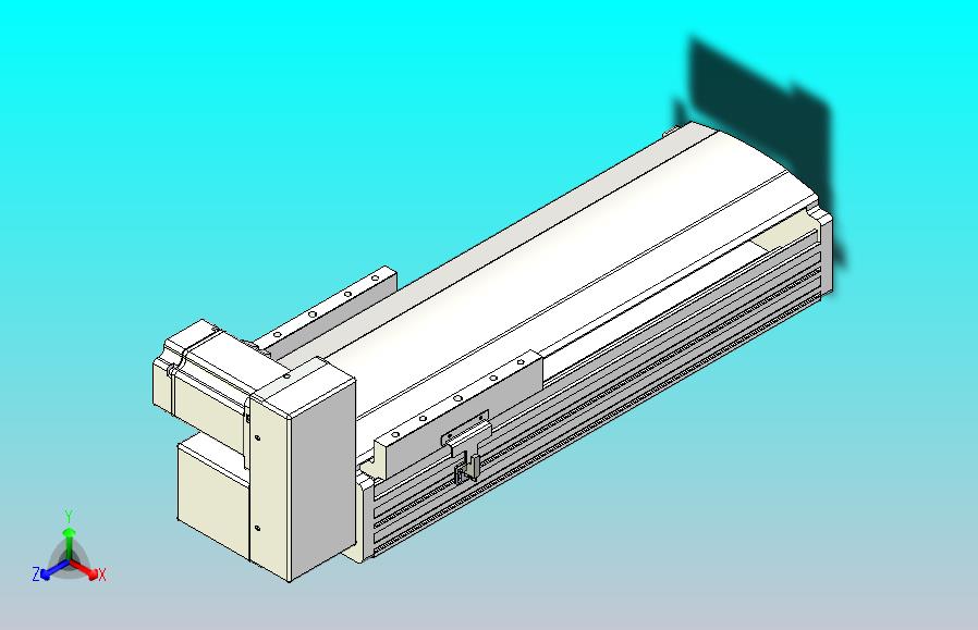 皮带直线轴半封闭可选导轨TPA-HNB-202D-140-L250-RU-C-P75-N3