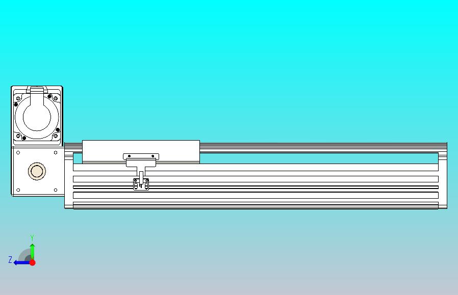 皮带直线轴半封闭可选导轨TPA-HNB-202D-140-L300-LU-C-P75-N3