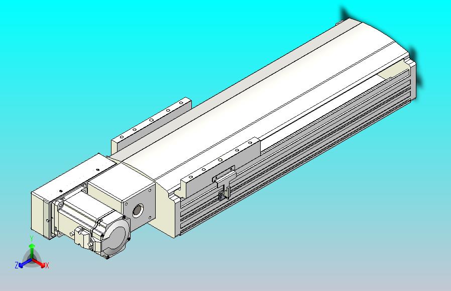 皮带直线轴半封闭可选导轨TPA-HNB-202D-140-L300-ML-Y-P75-N3