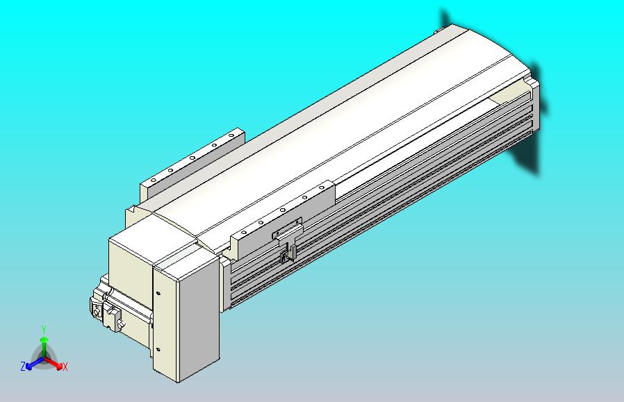皮带直线轴半封闭可选导轨TPA-HNB-202D-140-L300-RP-Y-P75-N3