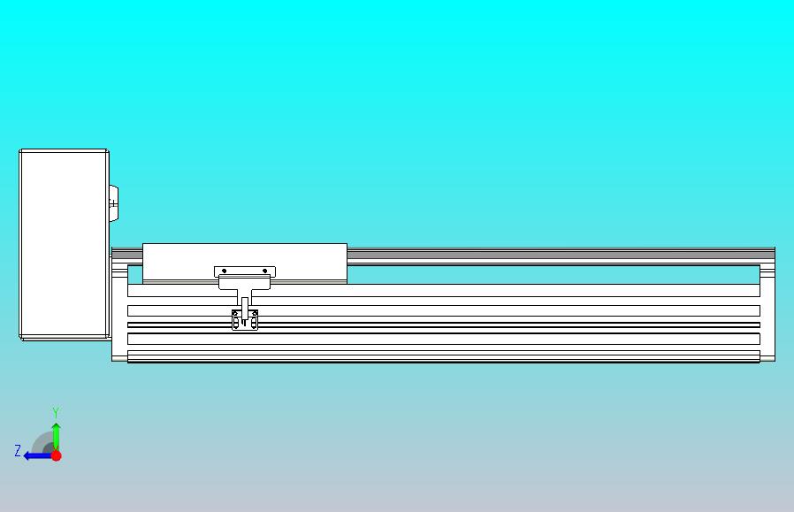 皮带直线轴半封闭可选导轨TPA-HNB-202D-140-L300-RU-C-P75-N3