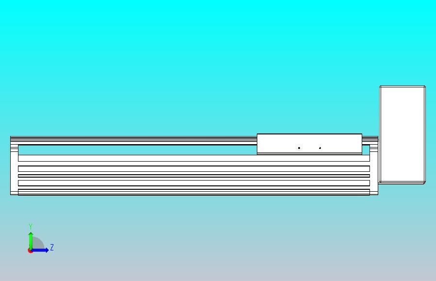 皮带直线轴半封闭可选导轨TPA-HNB-202D-140-L350-LU-Y-P75-N3