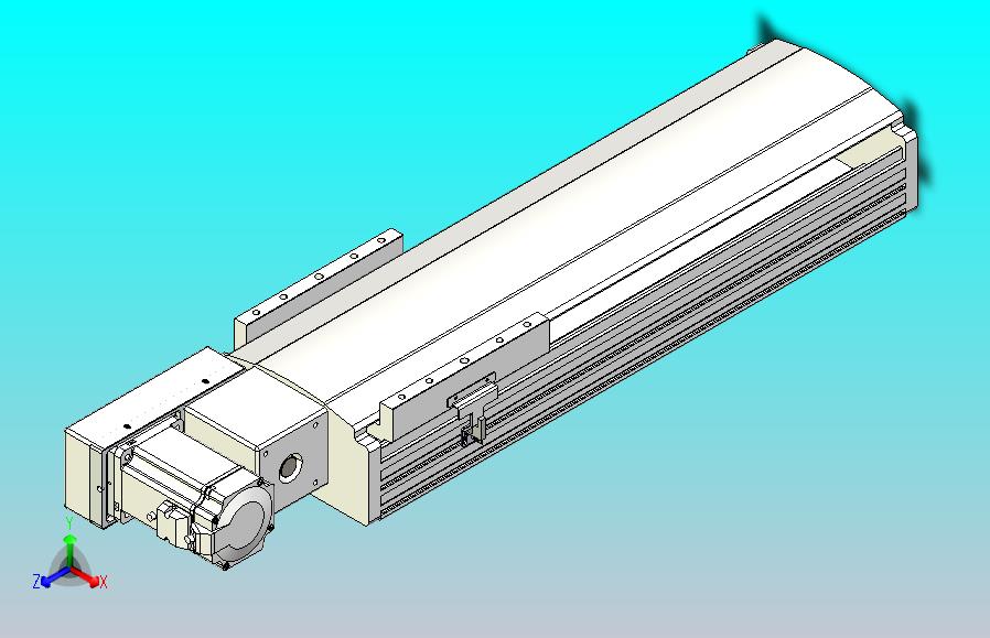皮带直线轴半封闭可选导轨TPA-HNB-202D-140-L350-ML-Y-P75-N3
