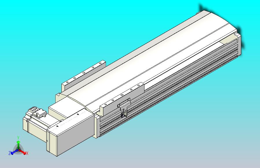 皮带直线轴半封闭可选导轨TPA-HNB-202D-140-L350-MR-Y-P75-N3