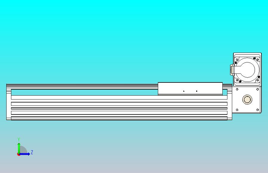 皮带直线轴半封闭可选导轨TPA-HNB-202D-140-L350-RU-C-P75-N3