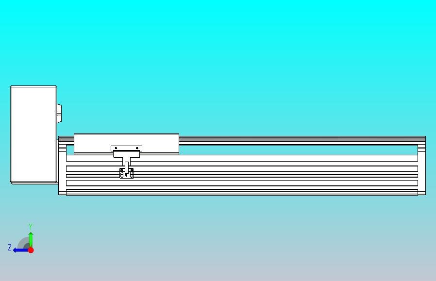 皮带直线轴半封闭可选导轨TPA-HNB-202D-140-L350-RU-C-P75-N3