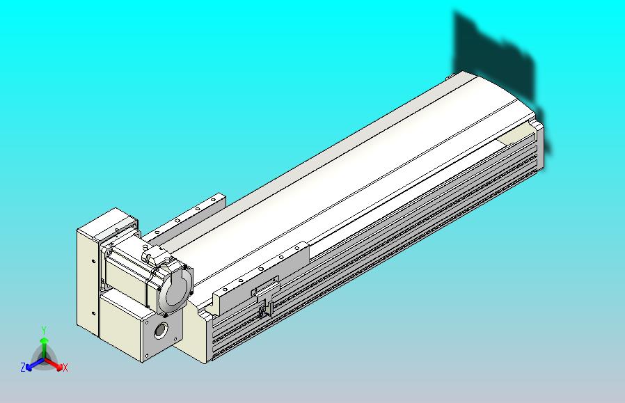 皮带直线轴半封闭可选导轨TPA-HNB-202D-140-L400-LU-C-P75-N3