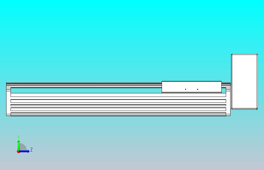 皮带直线轴半封闭可选导轨TPA-HNB-202D-140-L400-LU-Y-P75-N3