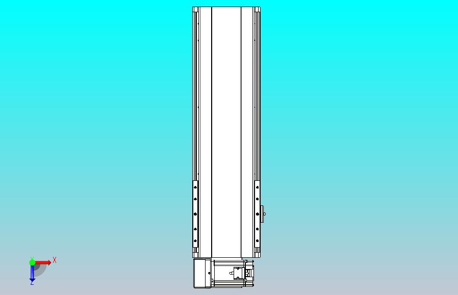 皮带直线轴半封闭可选导轨TPA-HNB-202D-140-L400-LU-Y-P75-N3