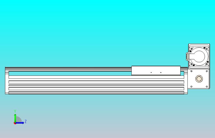 皮带直线轴半封闭可选导轨TPA-HNB-202D-140-L400-RU-C-P75-N3