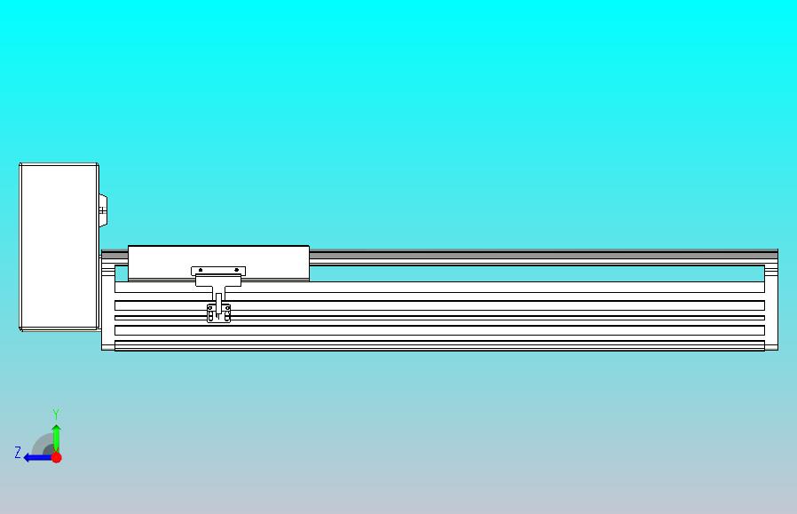 皮带直线轴半封闭可选导轨TPA-HNB-202D-140-L400-RU-C-P75-N3