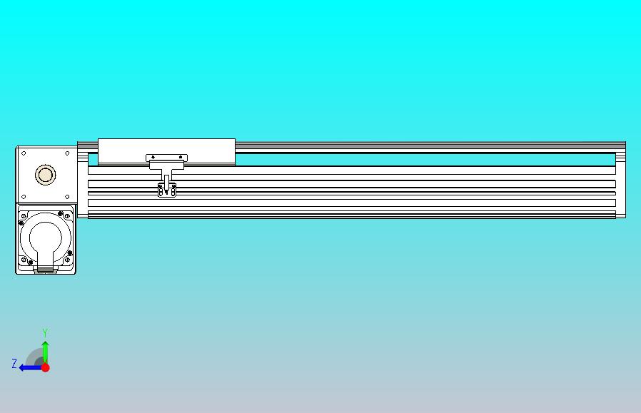 皮带直线轴半封闭可选导轨TPA-HNB-202D-140-L450-LP-Y-P75-N3
