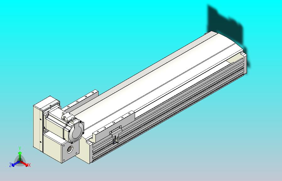 皮带直线轴半封闭可选导轨TPA-HNB-202D-140-L450-LU-C-P75-N3