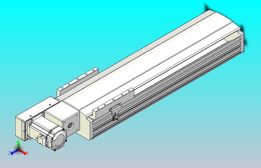 皮带直线轴半封闭可选导轨TPA-HNB-202D-140-L450-ML-C-P75-N3