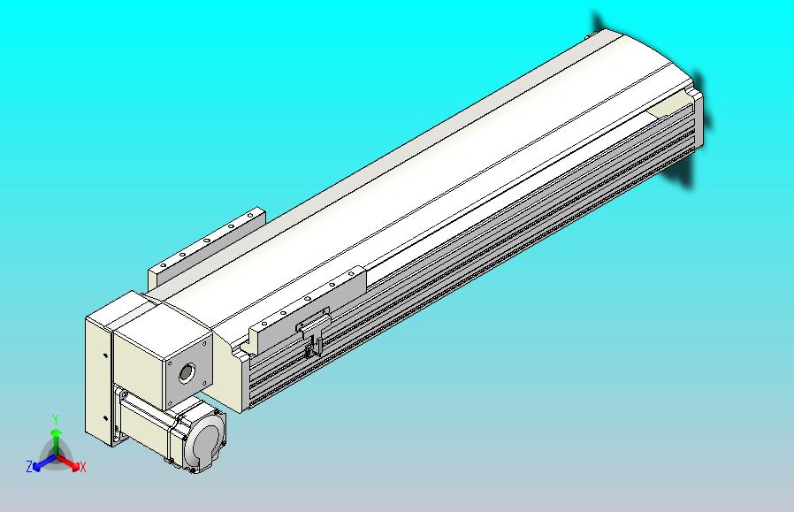 皮带直线轴半封闭可选导轨TPA-HNB-202D-140-L500-LP-Y-P75-N3