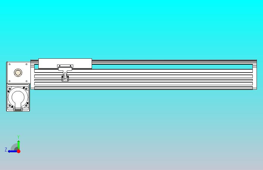 皮带直线轴半封闭可选导轨TPA-HNB-202D-140-L500-LP-Y-P75-N3