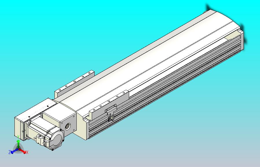 皮带直线轴半封闭可选导轨TPA-HNB-202D-140-L500-ML-Y-P75-N3